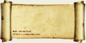 Jasmina Vasić vizit kartica